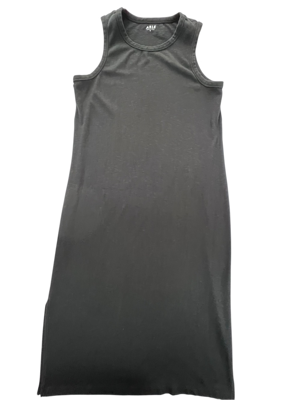 ABLE Sleeveless Tank Midi Dress Women’s XL Black Bodycon